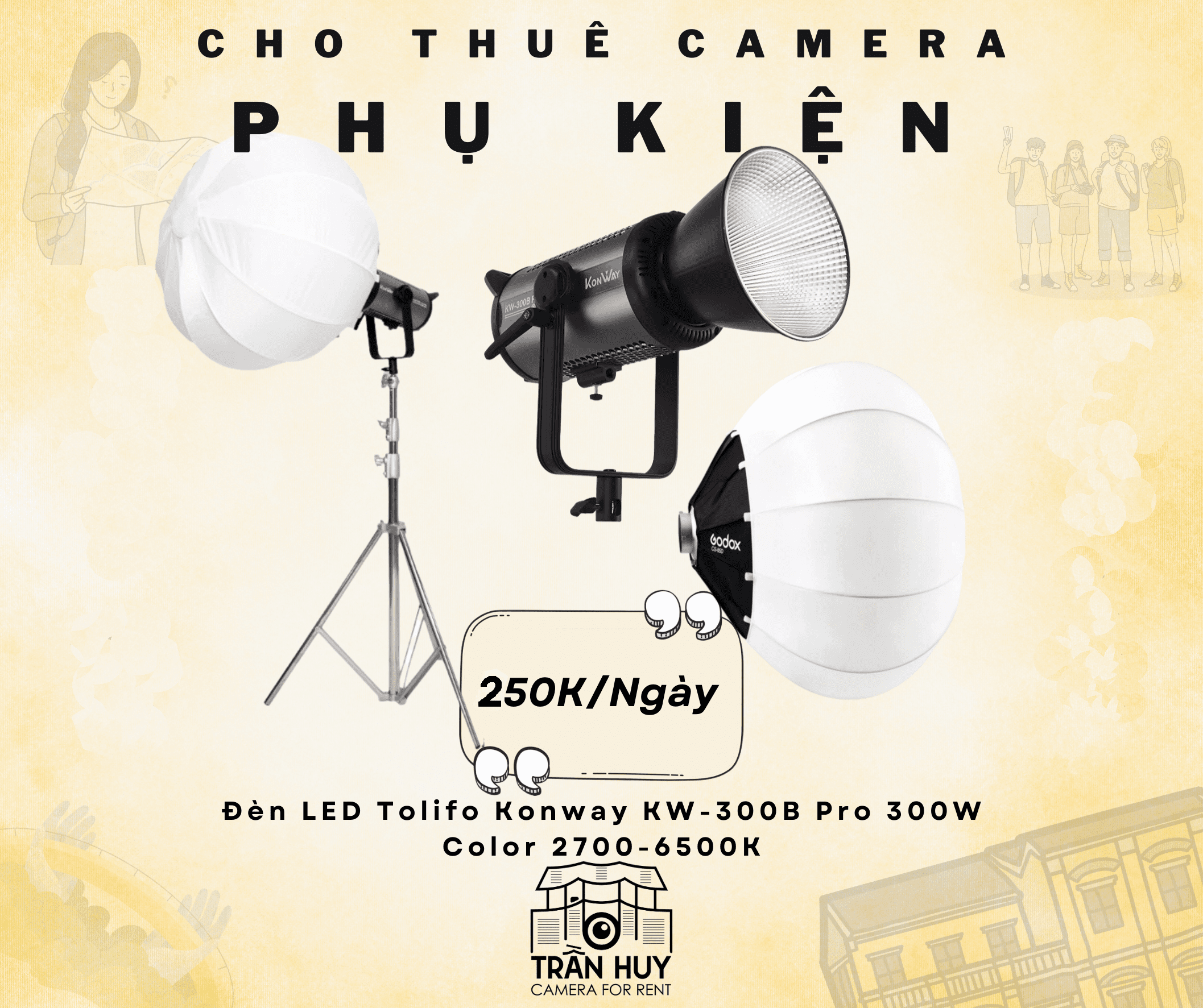 Đèn LED Tolifo Pro 300W (Color 2700-6500K)